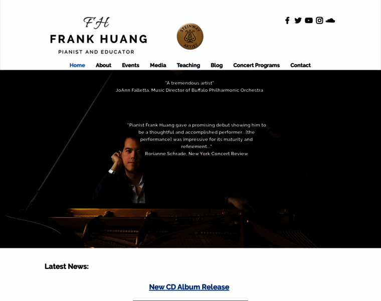 Frankhuangpiano.com thumbnail