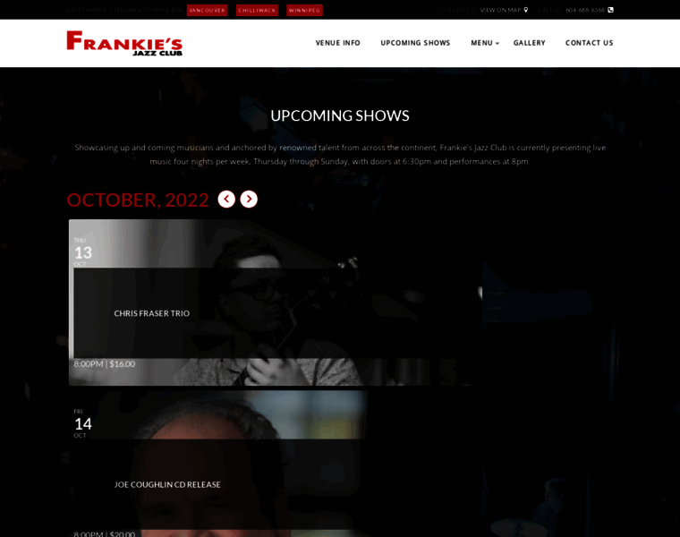 Frankiesjazzclub.ca thumbnail