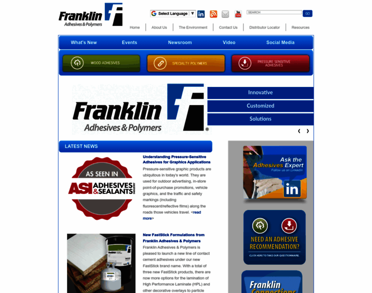 Franklinadhesivesandpolymers.com thumbnail