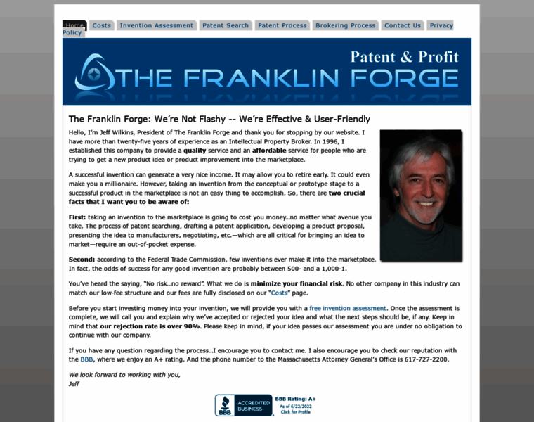 Franklinforge.com thumbnail