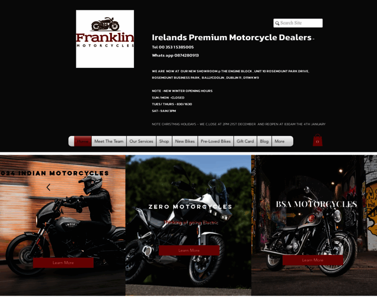 Franklinmotorcycles.ie thumbnail