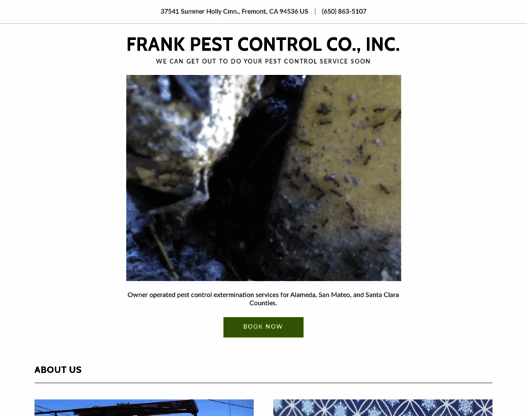 Frankpestcontrol.com thumbnail