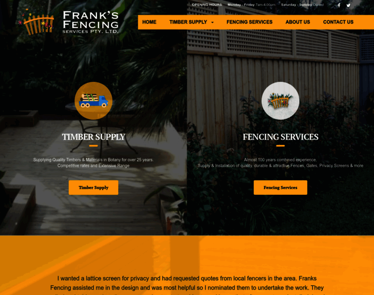 Franksfencing.com.au thumbnail