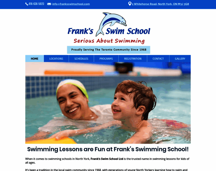 Franksswimschool.com thumbnail