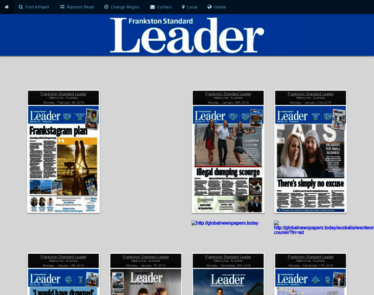 Frankstonstandardleader.localnewspapers.today thumbnail