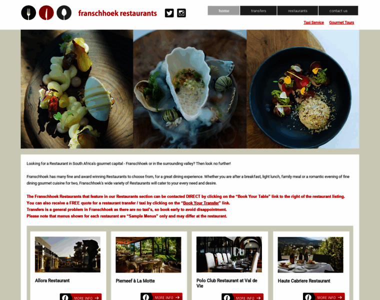 Franschhoek-restaurants.co.za thumbnail