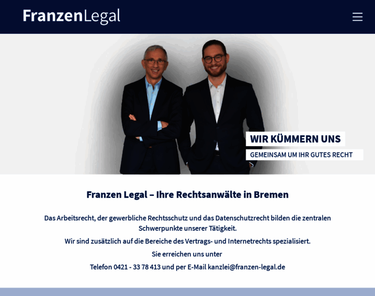 Franzen-legal.de thumbnail