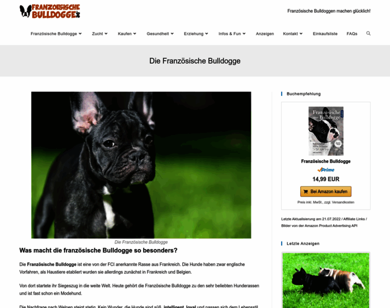 Franzoesischebulldogge.de thumbnail