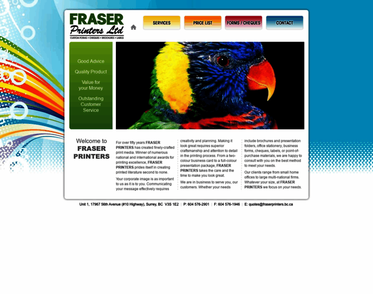Fraserprinters.bc.ca thumbnail