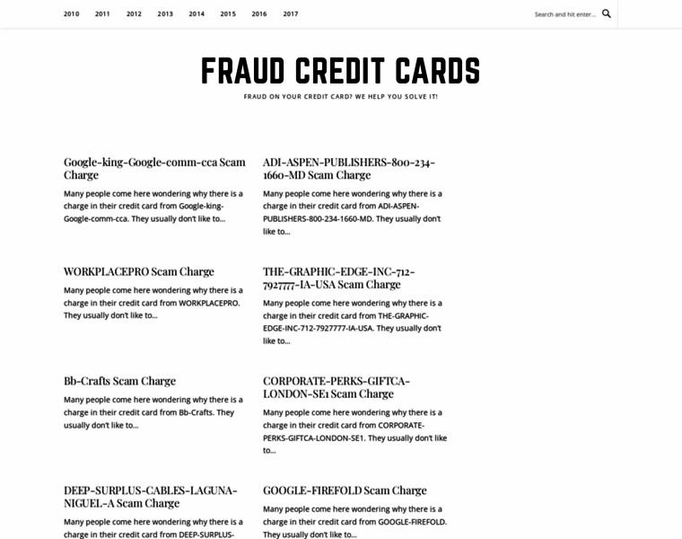 Fraudcreditcards.com thumbnail