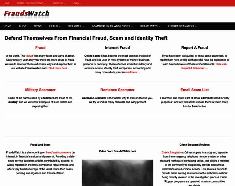 Fraudswatch.com thumbnail