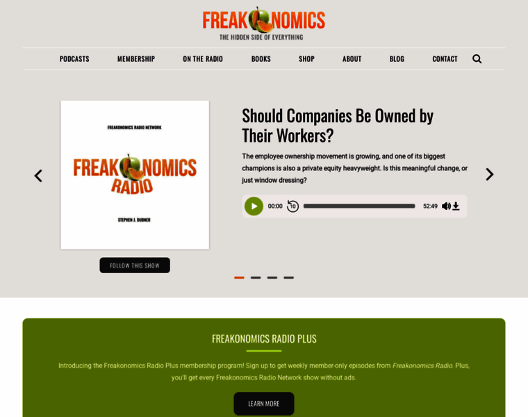 Freakonomics.com thumbnail