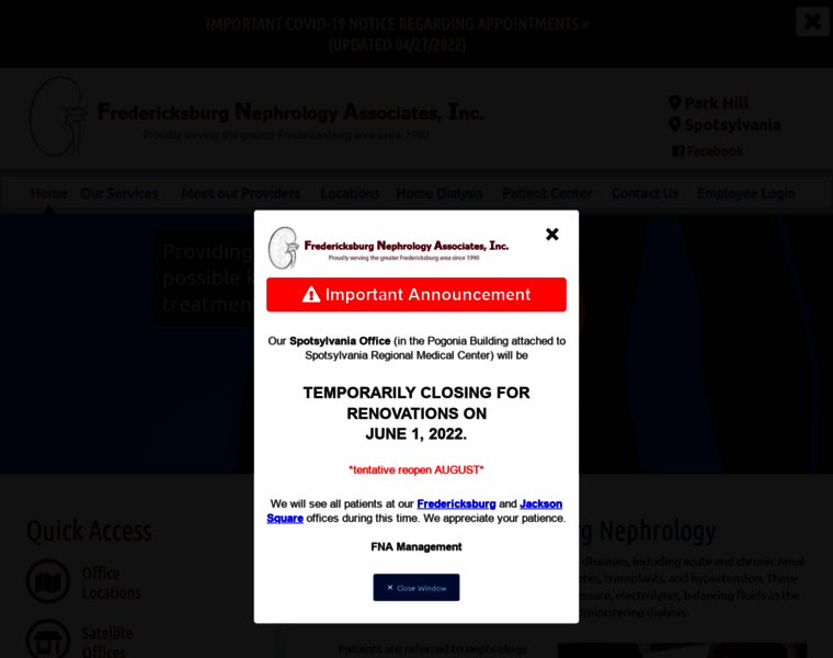Fredericksburgnephrology.com thumbnail