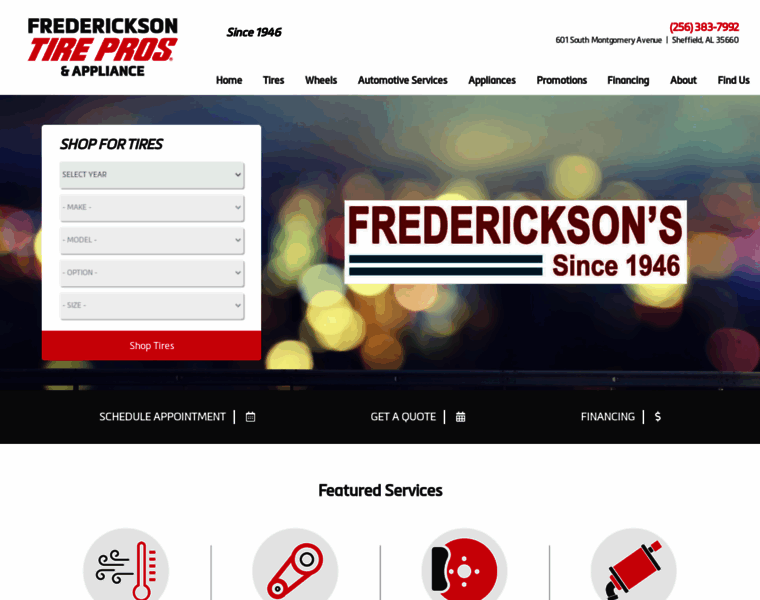 Fredericksonstirepros.com thumbnail