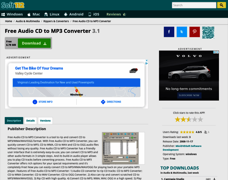 Free-audio-cd-to-mp3-converter.soft112.com thumbnail