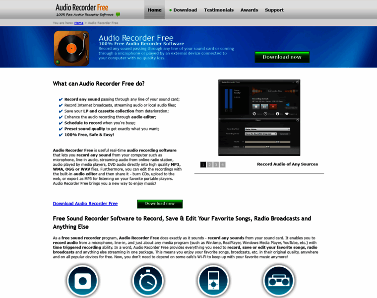 Free-audio-recorder.net thumbnail