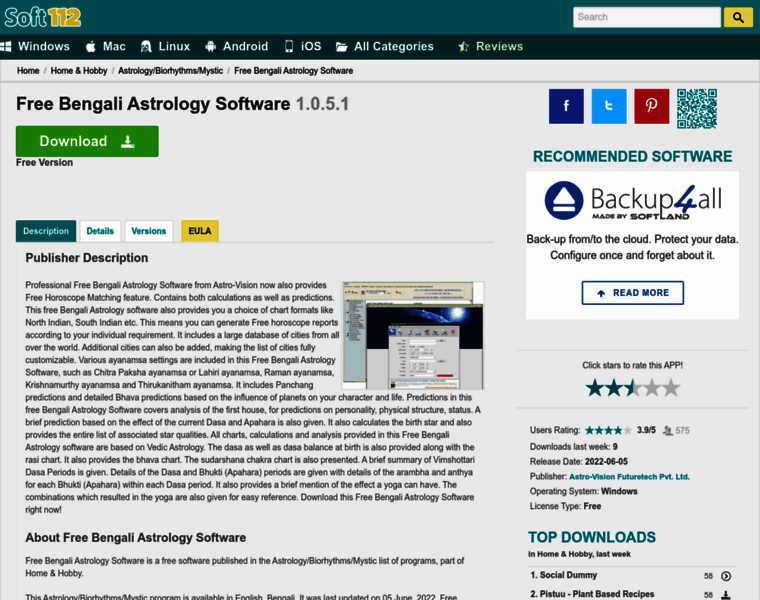 Free-bengali-astrology-software.soft112.com thumbnail