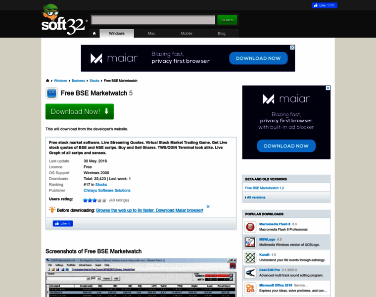 Free-bse-marketwatch-1.soft32.com thumbnail