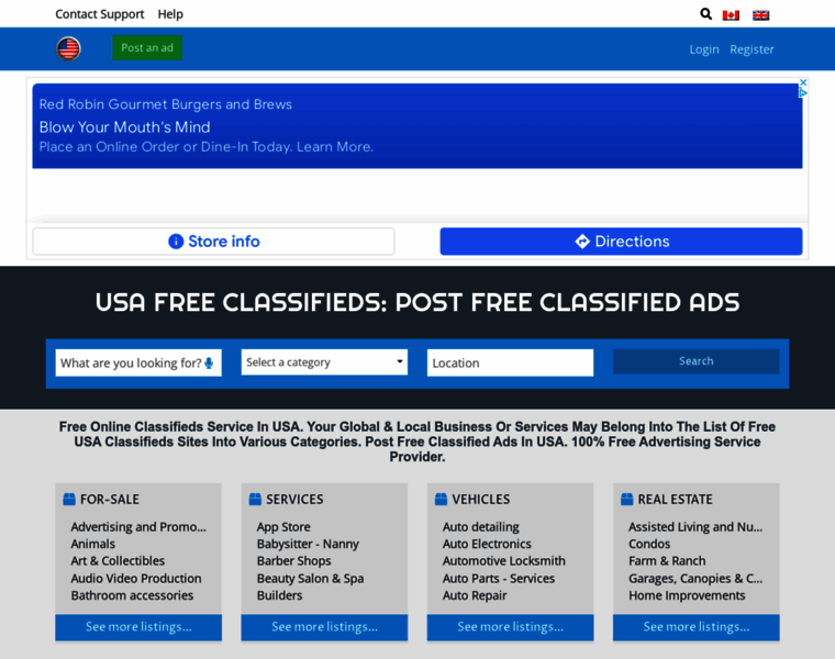 Free-classifieds-usa.com thumbnail