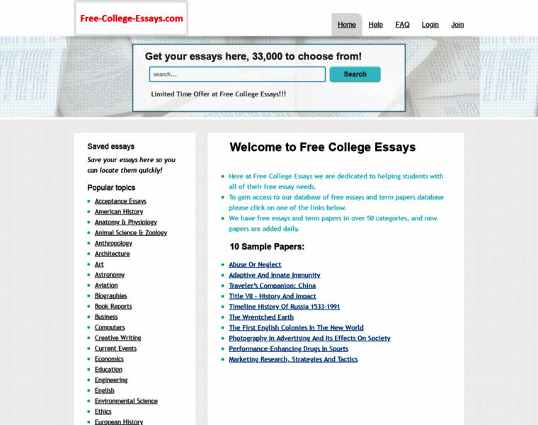 Free-college-essays.com thumbnail