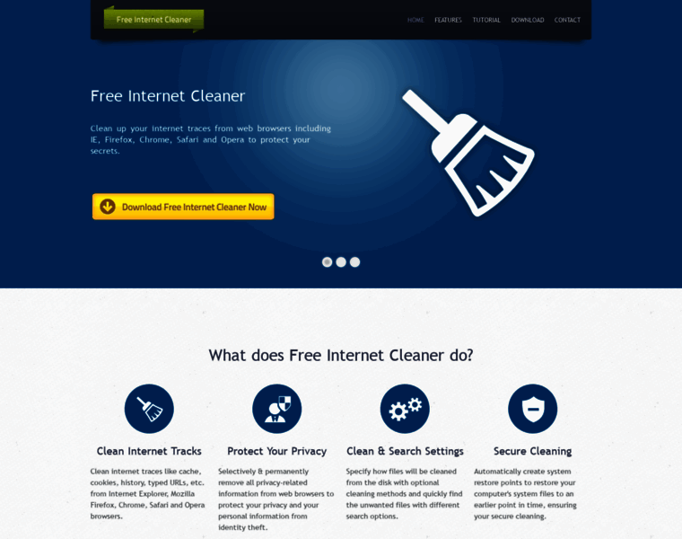 Free-internet-cleaner.com thumbnail