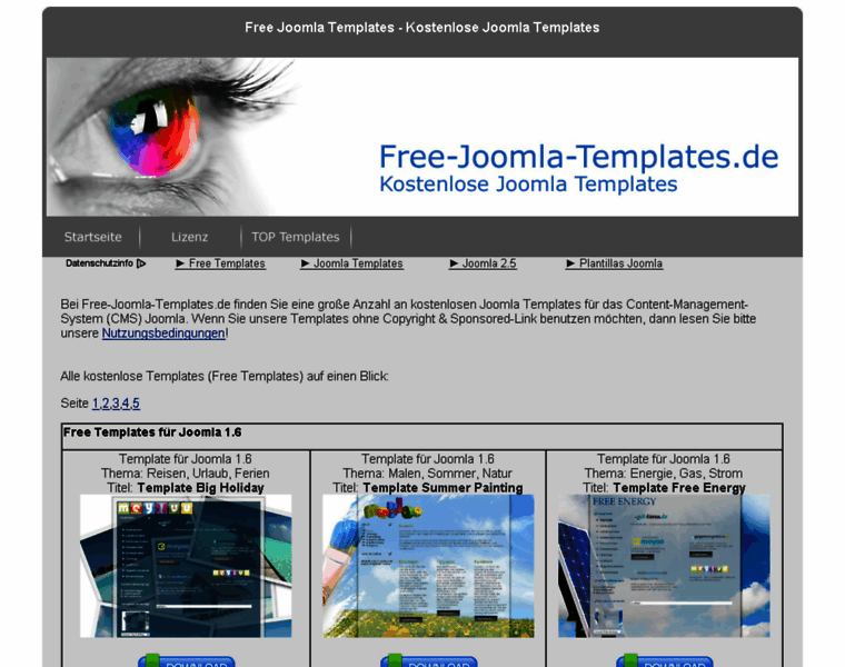 Free-joomla-templates.de thumbnail