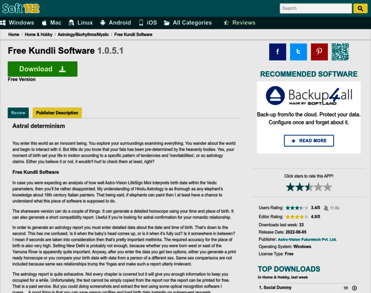 Free-kundli-software.soft112.com thumbnail