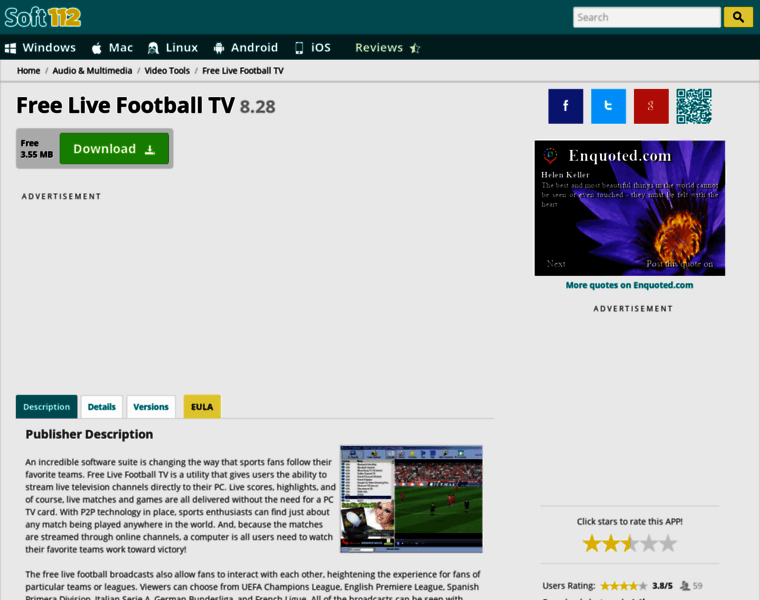 Free-live-football-tv.soft112.com thumbnail