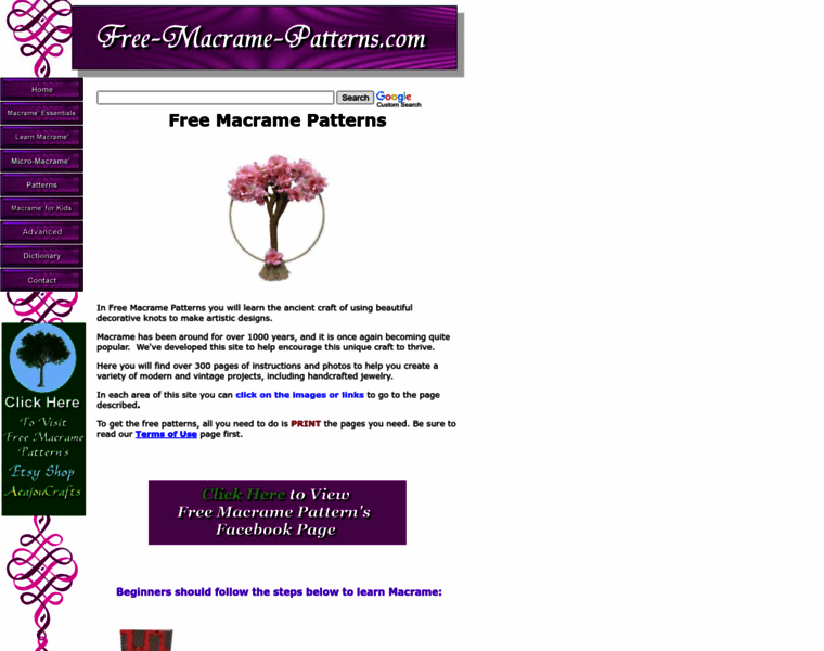 Free-macrame-patterns.com thumbnail