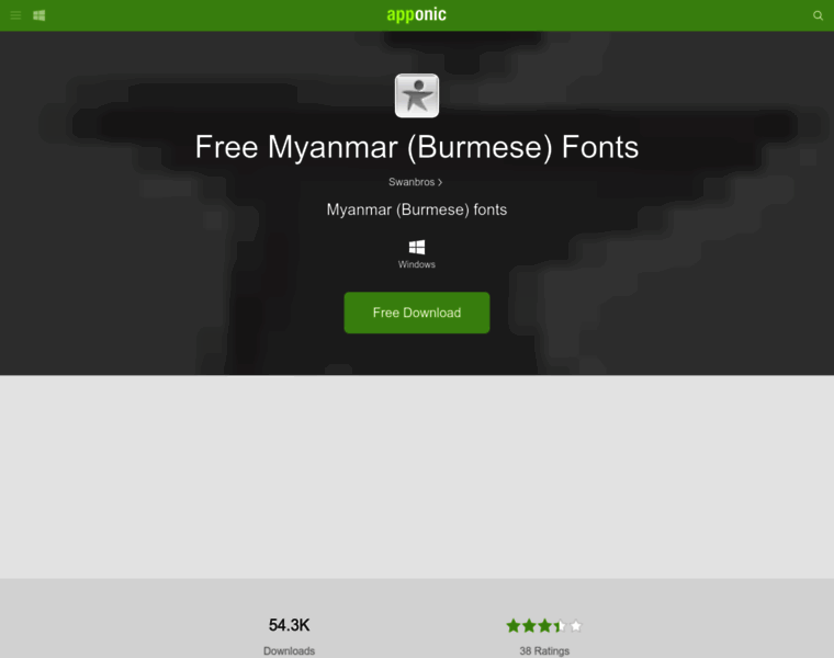 Free-myanmar-burmese-fonts.apponic.com thumbnail