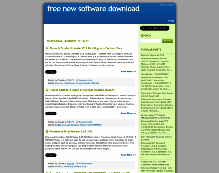 Free-new-software-download.blogspot.com thumbnail