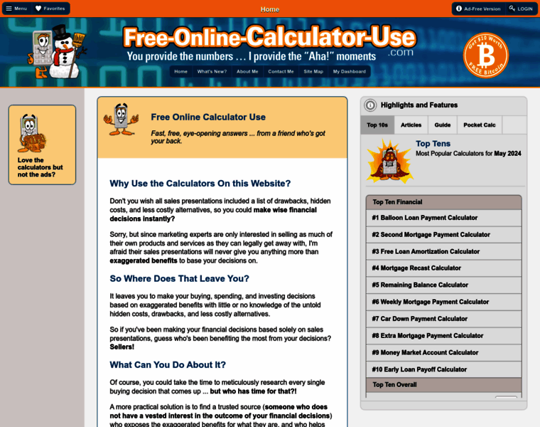 Free-online-calculator-use.com thumbnail
