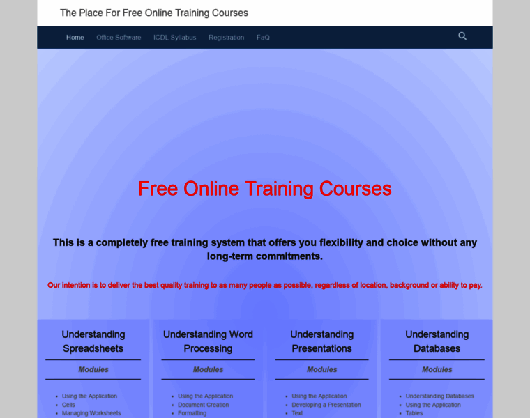 Free-online-training-courses.com thumbnail