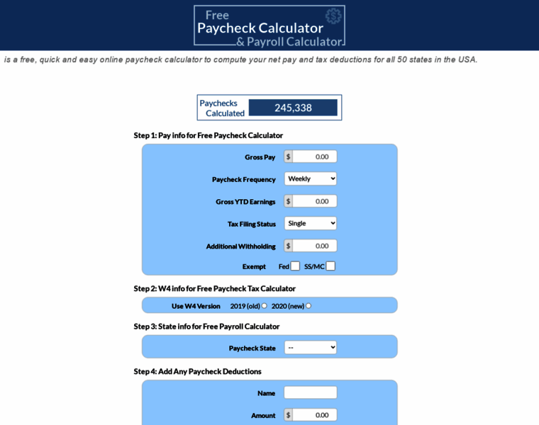 Free-paycheck-calculator.com thumbnail
