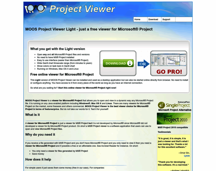 Free-project-viewer.com thumbnail