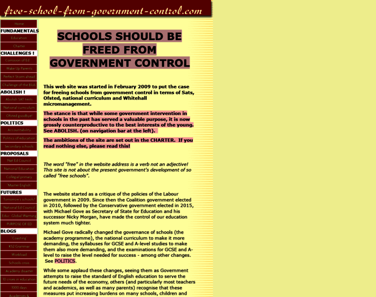Free-school-from-government-control.com thumbnail