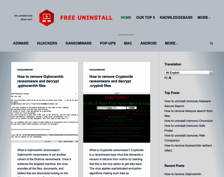 Free-uninstall.org thumbnail