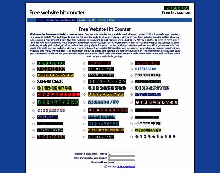 Free-website-hit-counter.com thumbnail