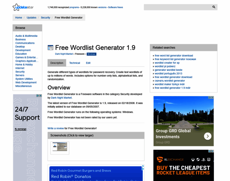 Free-wordlist-generator.updatestar.com thumbnail