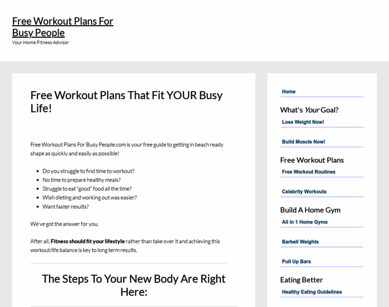 Free-workout-plans-for-busy-people.com thumbnail