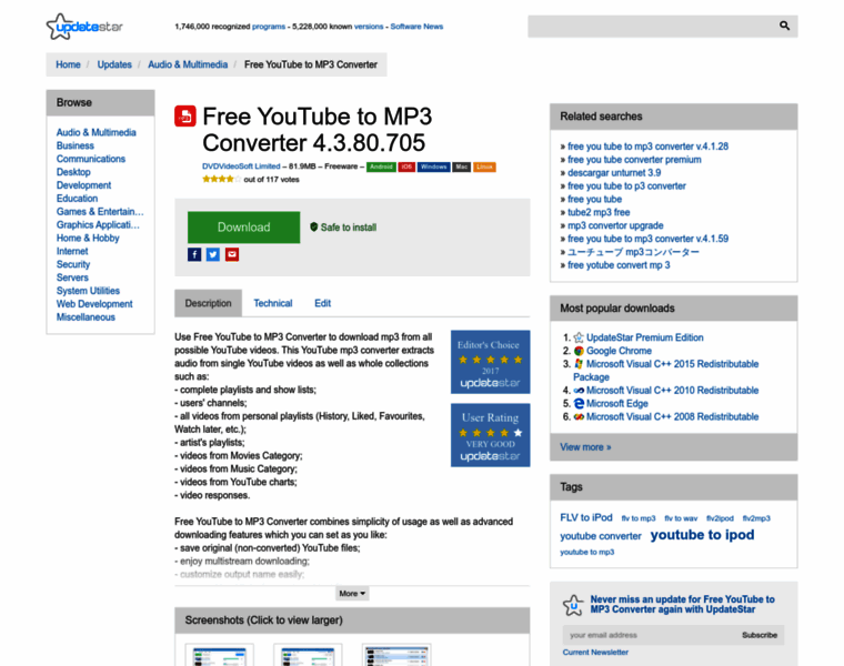 Free-youtube-to-mp3-converter.updatestar.com thumbnail