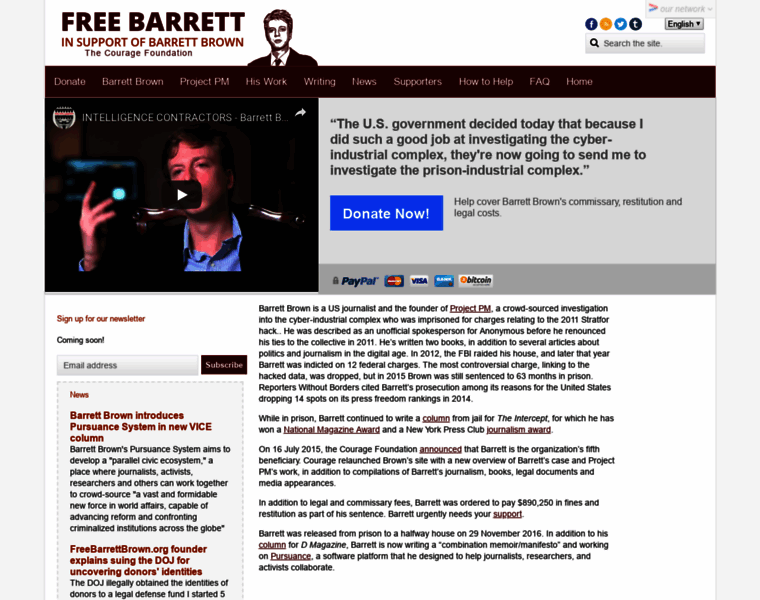 Freebarrettbrown.org thumbnail
