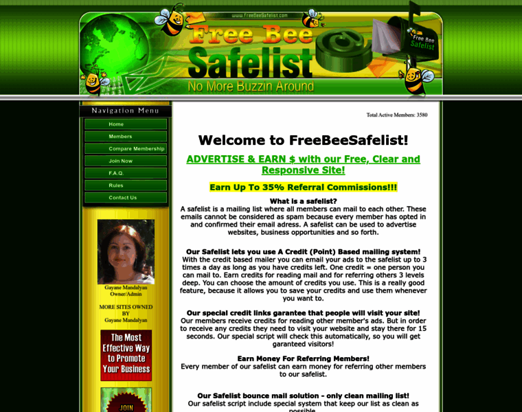 Freebeesafelist.com thumbnail