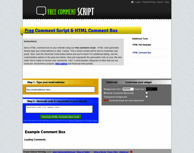 Freecommentscript.com thumbnail