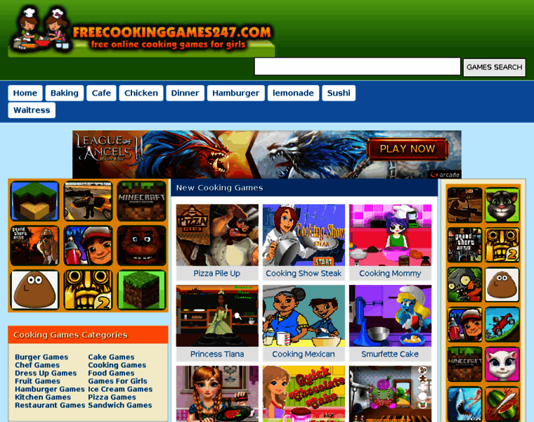 Freecookinggames247.com thumbnail