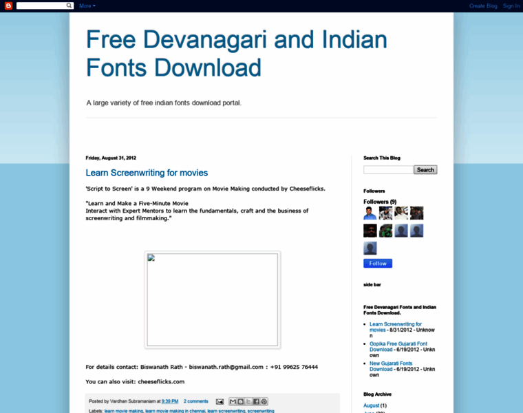 Freedevanagari.blogspot.in thumbnail