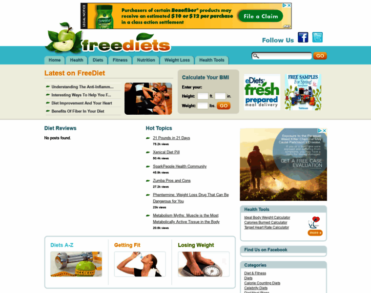 Freediets.com thumbnail