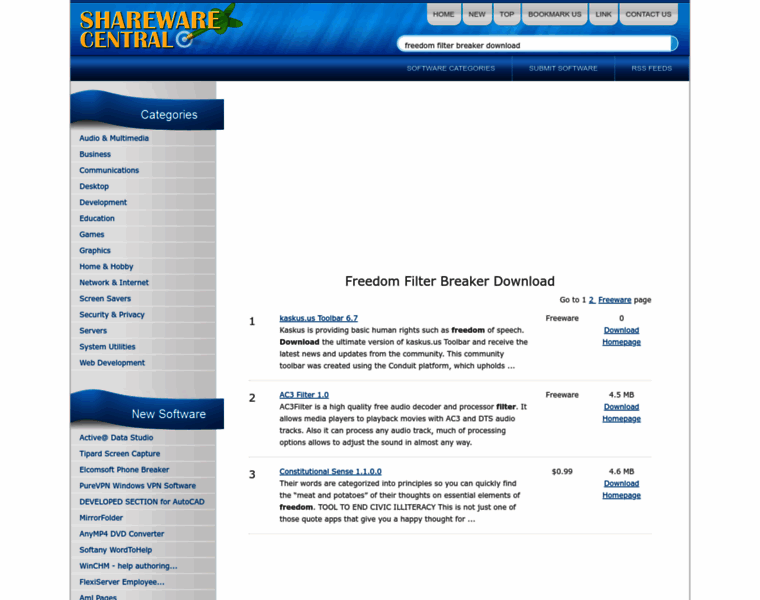 Freedom-filter-breaker-download.sharewarecentral.com thumbnail