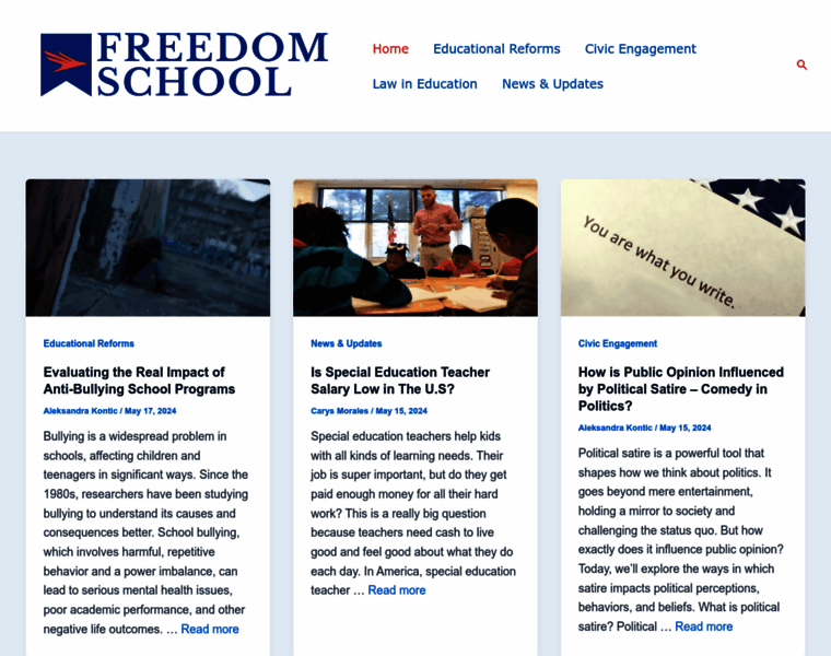 Freedom-school.com thumbnail