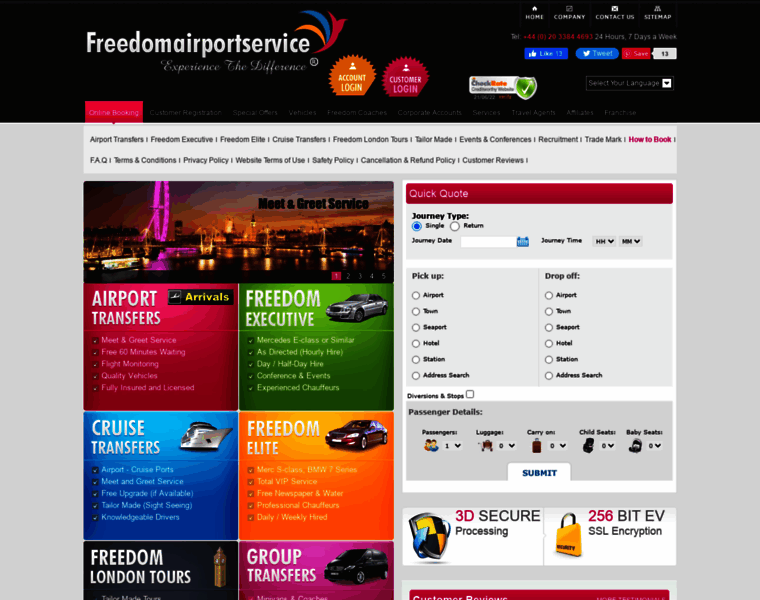 Freedomairportservice.co.uk thumbnail